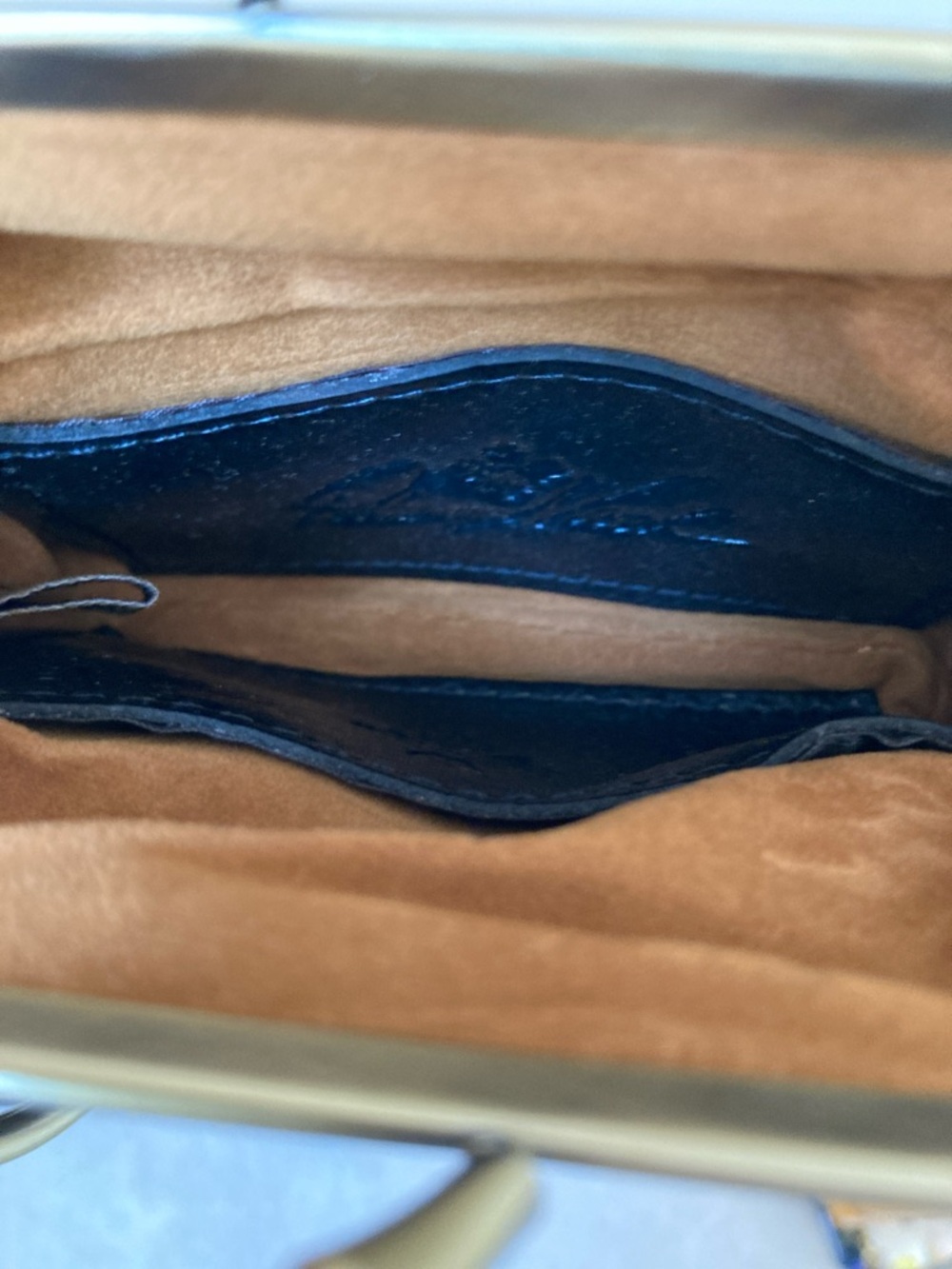 Patricia Nash Plaid Kiss-Lock Coin Leather Coin Purse with Keychain NWOT - Picture 4 of 6